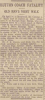 1939 Newspaper clipping